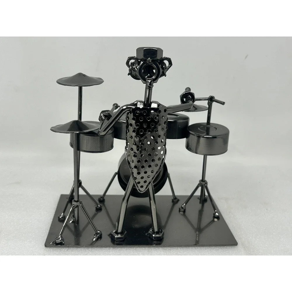 Steampunk Metal Jazz Drummer Musician - Nuts & Bolts - Picture 4 of 5
